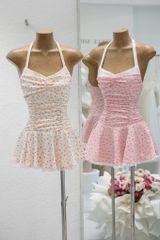 Đầm Yếm Hoa Nhí Viền Ren