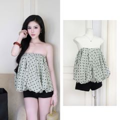 Áo Ống Bí Chấm Bi