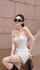 Set Bodysuit Quần Nhúng Bèo