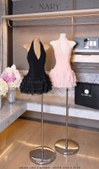 Đầm Yếm Chéo Dây Bèo Tầng