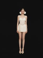 Đầm Lụa Tà Ren Đính Bướm