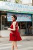 Đầm Yếm Thêu Viền Lông