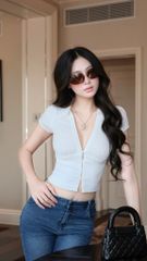 Áo Thun Cổ SM Tay Con