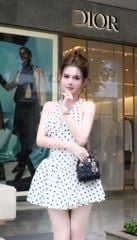 Đầm Yếm Xòe Nhúng Ngực