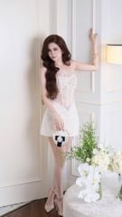 Đầm Cup Kết Châu Kèm Charm