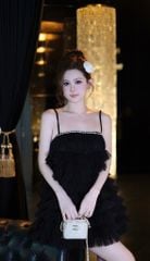 Đầm Babydoll Tầng Viền Đá