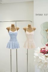 Đầm Yếm Hoa Nhí Viền Ren