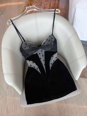 Đầm Nhung 2S Lưới Bi