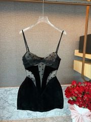 Đầm Nhung 2S Lưới Bi