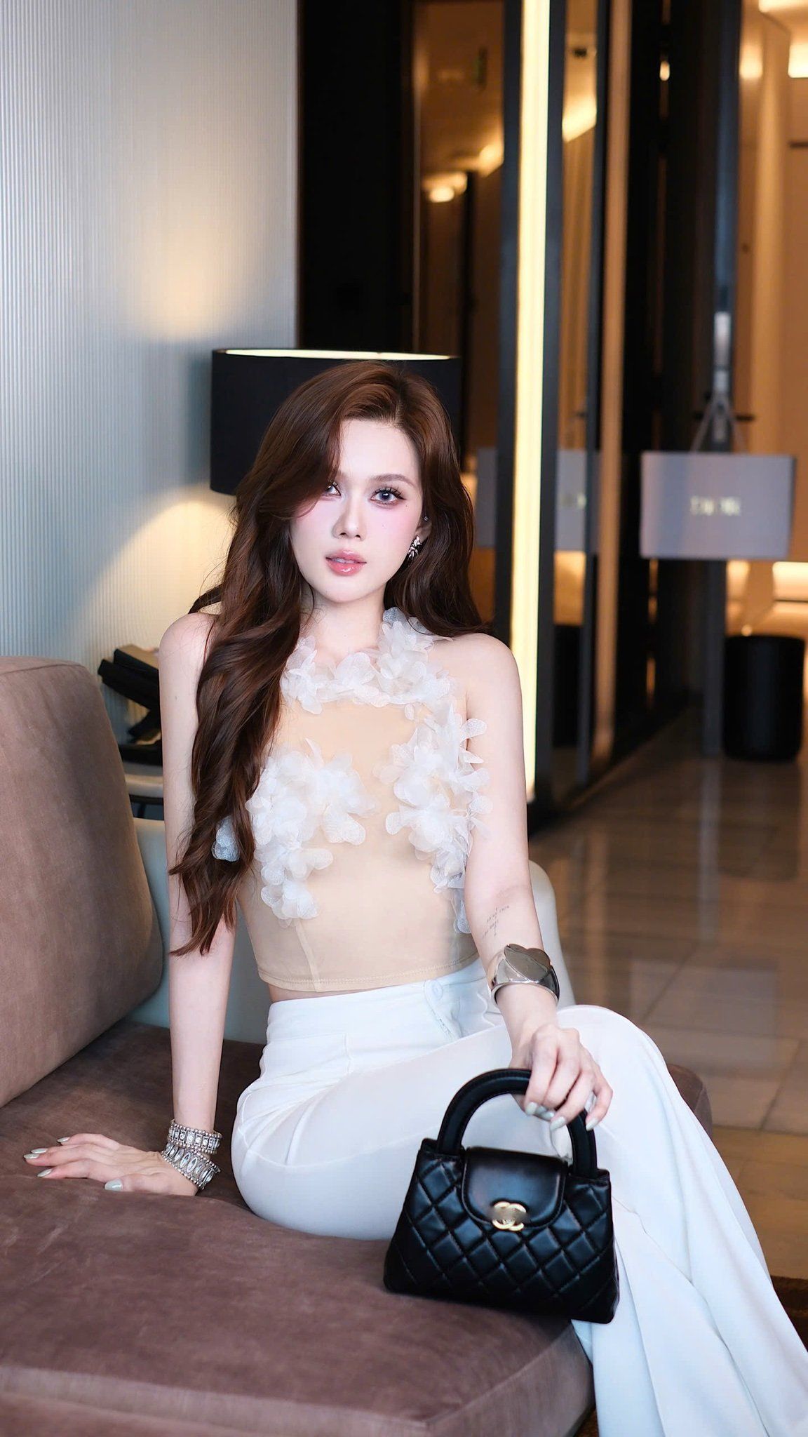 Áo Lưới SN Đính Hoa
