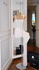 Đầm Kim Sa Phối Voan Viền Đá