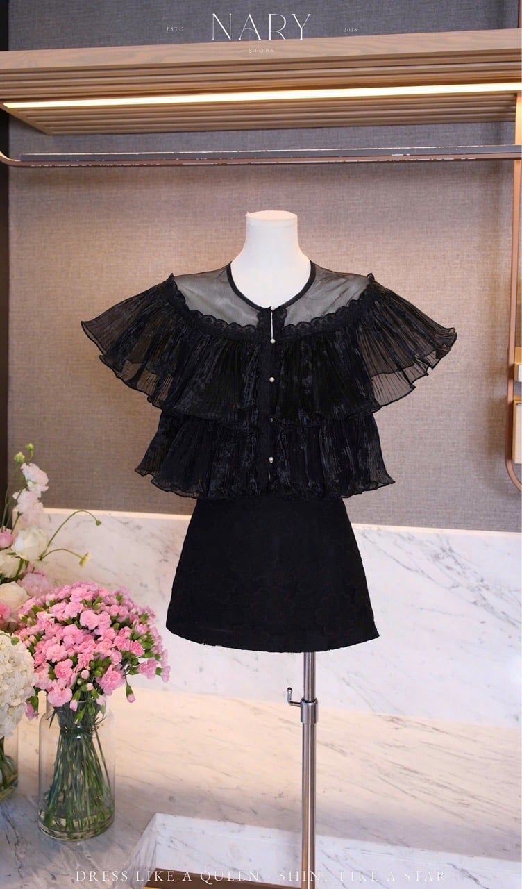 Set Áo Voan Tầng Cv Hoa