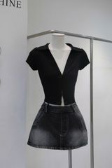 Áo Thun Cổ SM Tay Con