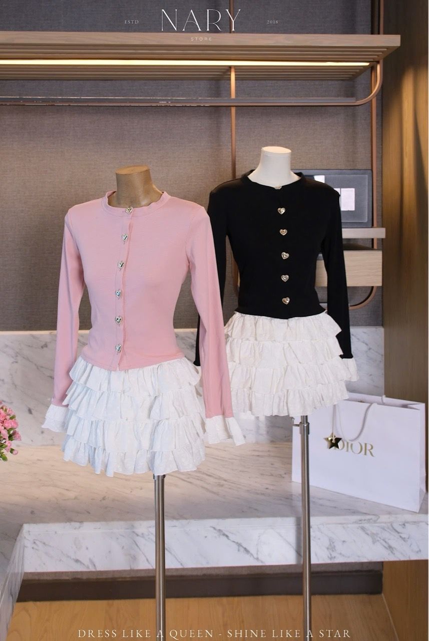 Set Áo Tay Loe Cv Xô