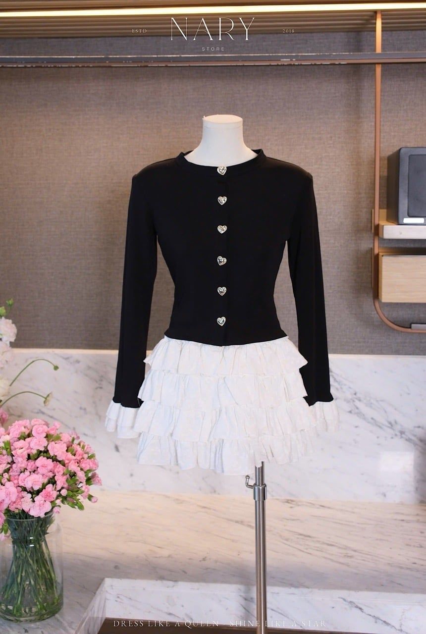 Set Áo Tay Loe Cv Xô