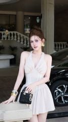 Đầm Yếm Xòe Nhúng Ngực