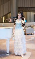 Áo Yếm Lưới Kết Hoa