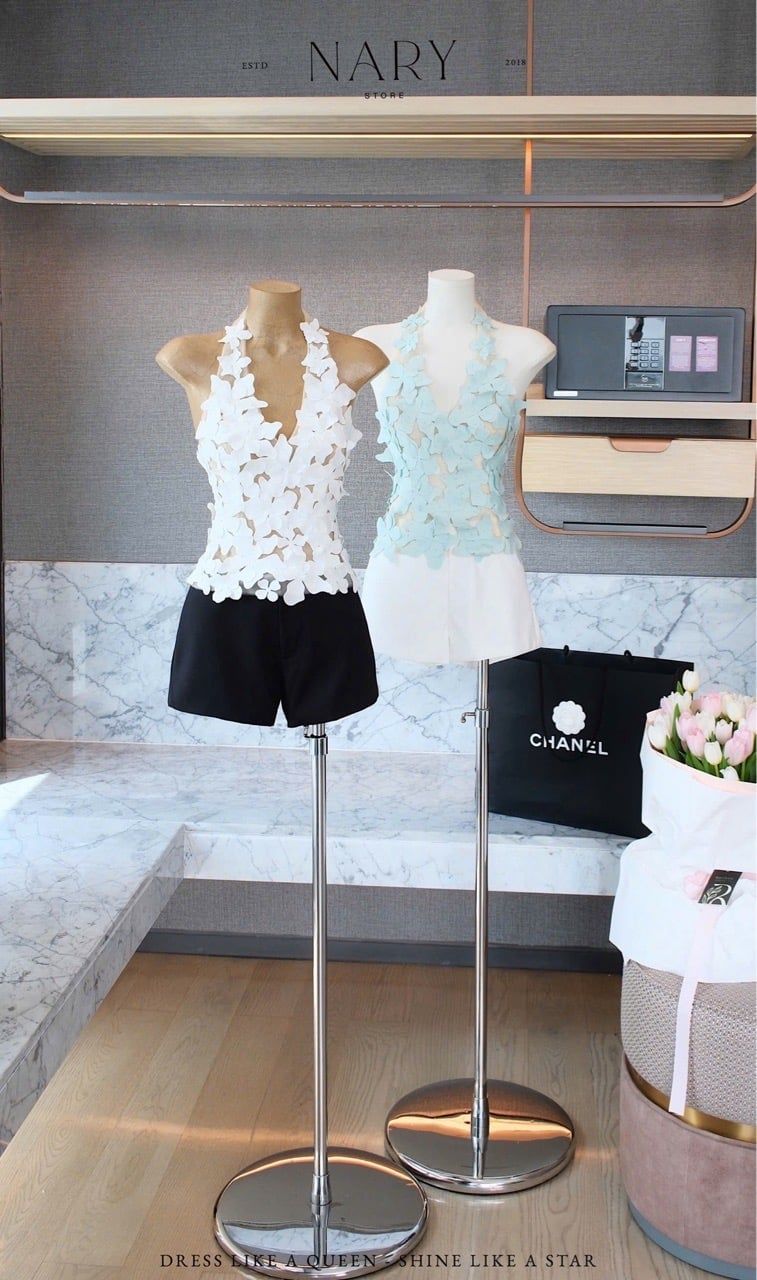 Áo Yếm Lưới Kết Hoa