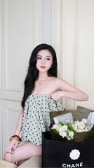 Áo Ống Bí Chấm Bi