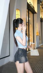 Áo Thun Cổ SM Tay Con