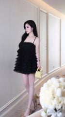 Đầm Babydoll Tầng Viền Đá
