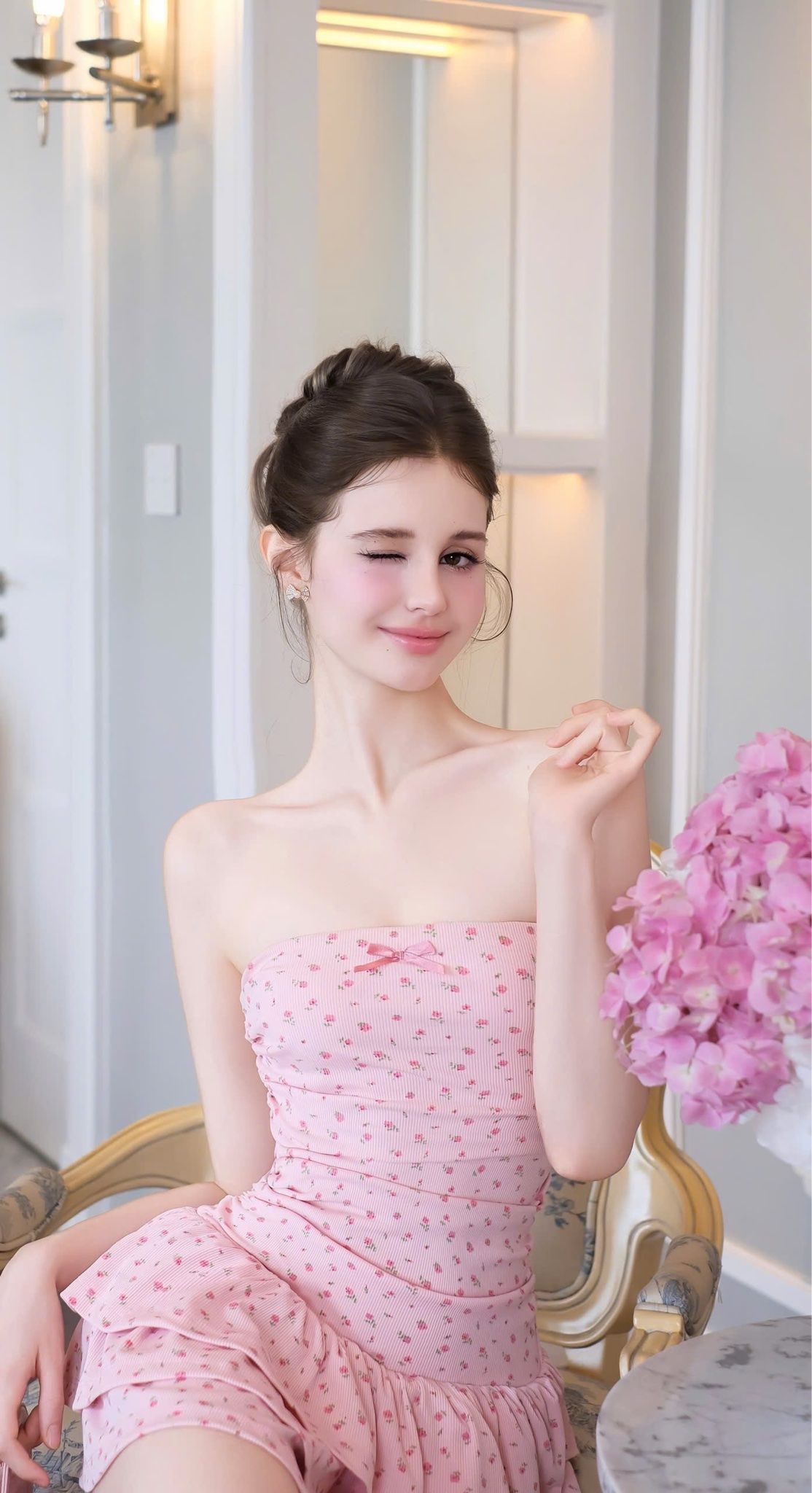 Đầm Ống Bèo Hoa Nhí