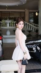 Đầm Yếm Xòe Nhúng Ngực