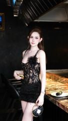 Đầm Ren Phối Tua Rua