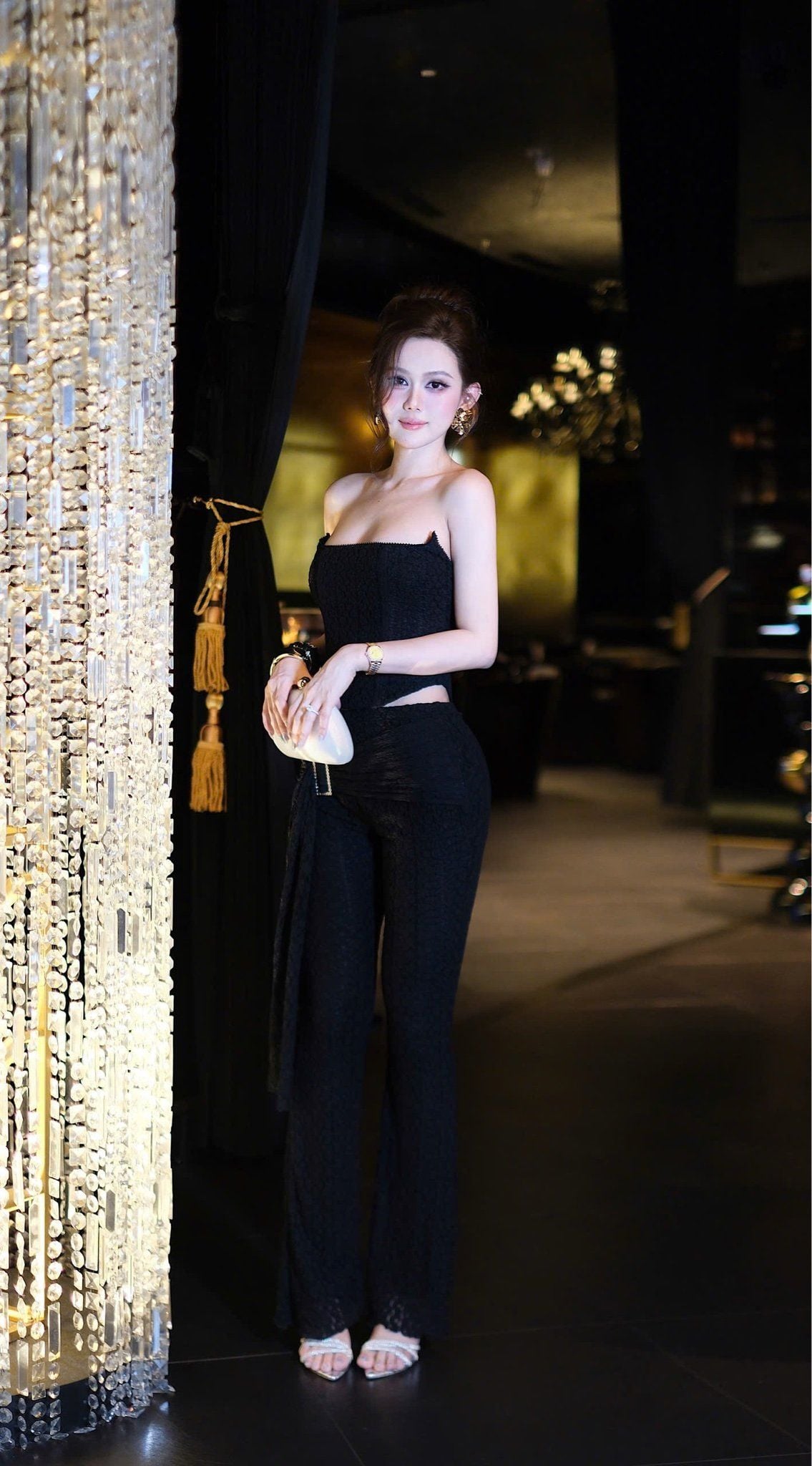 Set Áo Cup Ren Quần Loe