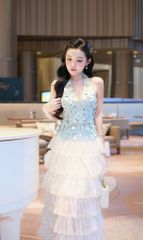 Áo Yếm Lưới Kết Hoa