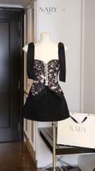 Áo Ren Đan Dây Nơ Vai