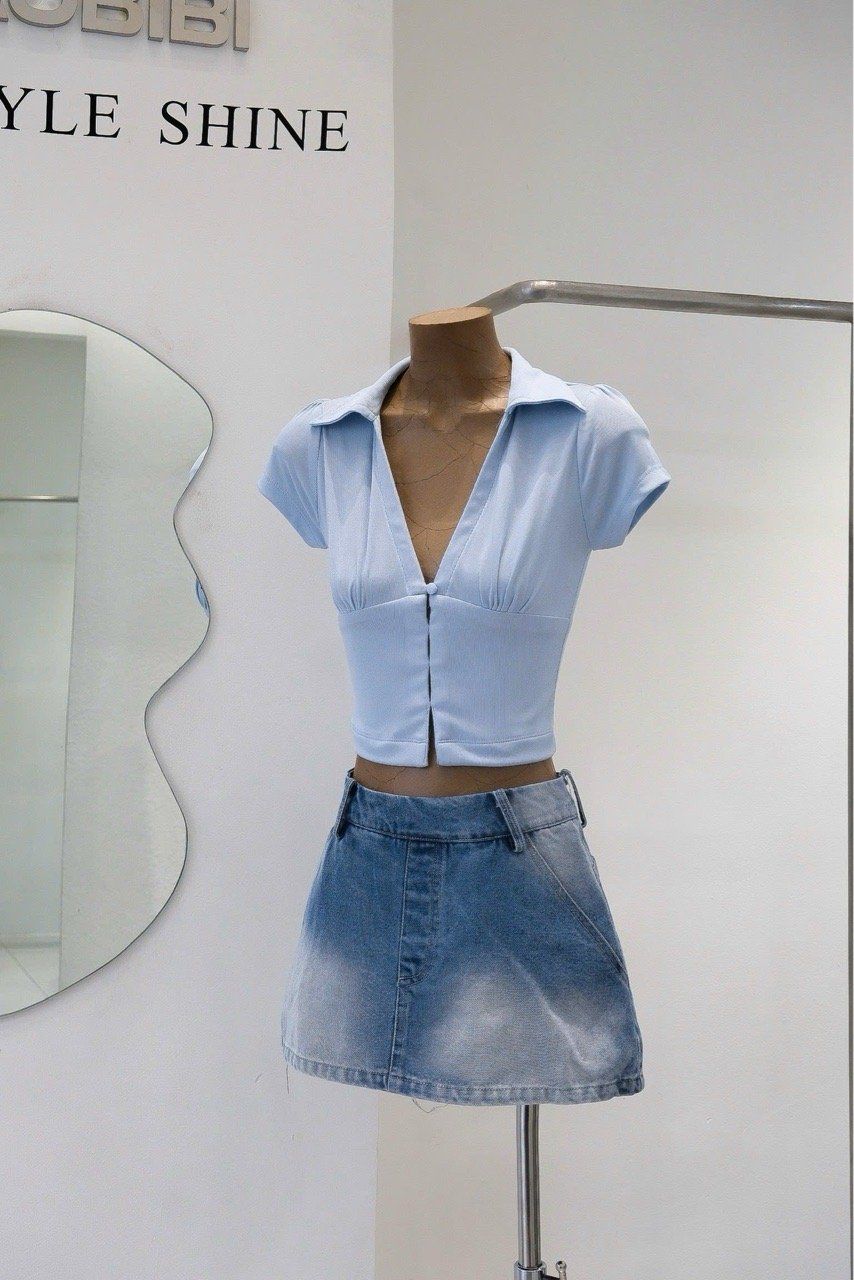 Áo Thun Cổ SM Tay Con