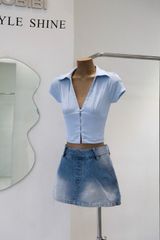Áo Thun Cổ SM Tay Con