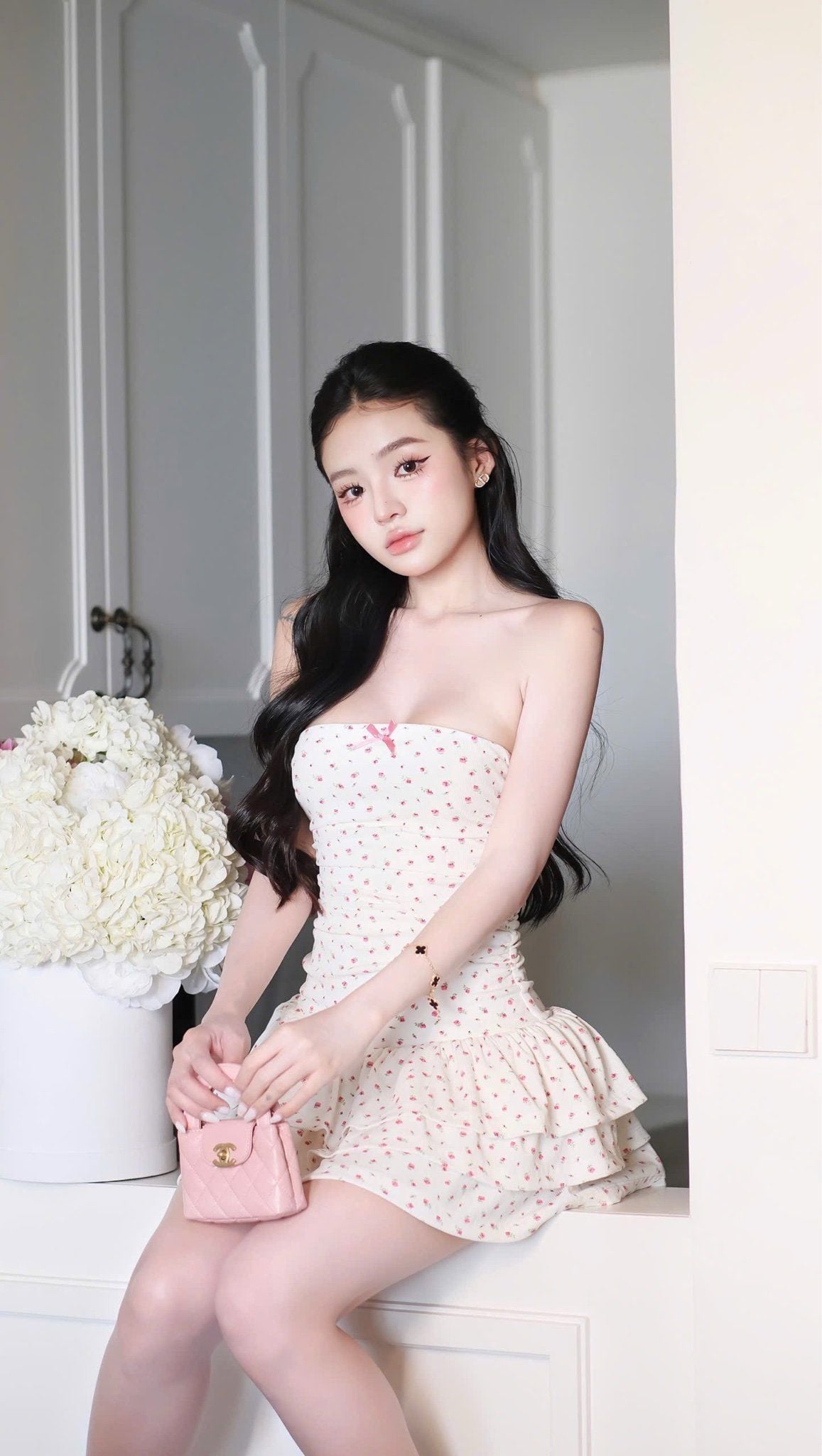 Đầm Ống Bèo Hoa Nhí