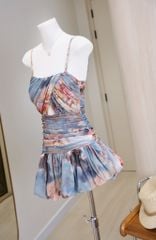 Đầm Bí Nhún Eo Khoét Ngực