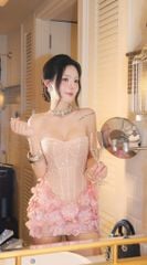 Đầm Cúp Kim Sa Tùng Hoa