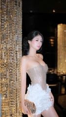 Đầm Cúp Kim Sa Tùng Hoa