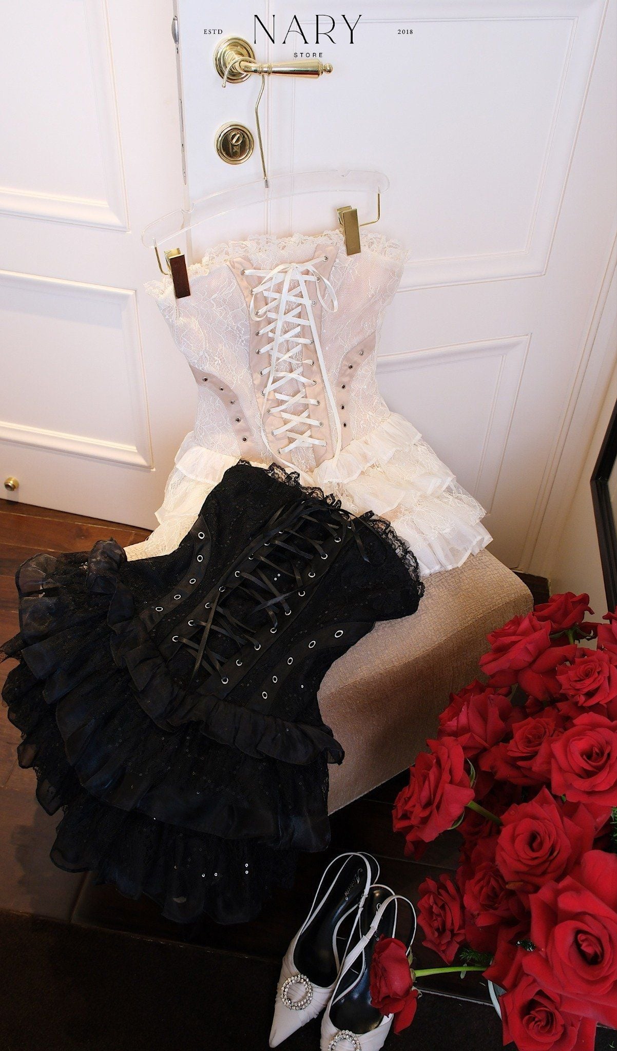 Đầm Cup Ren Đạn Ngực