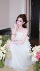 Đầm Yếm Voan Tầng Kèm Charm