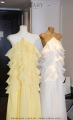 Đầm Yếm Voan Tầng Kèm Charm