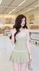 Đầm 2S Xếp Ly Đính Nơ