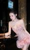 Đầm Lưới Kim Sa Kèm Hoa