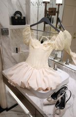 Đầm Ren Bí Tay Phồng