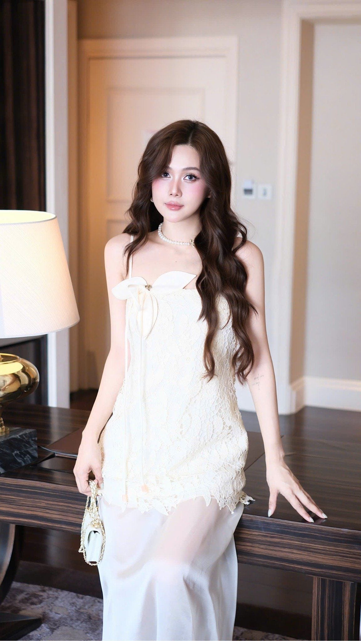 Maxi 2S Ren Hoa Phối Voan