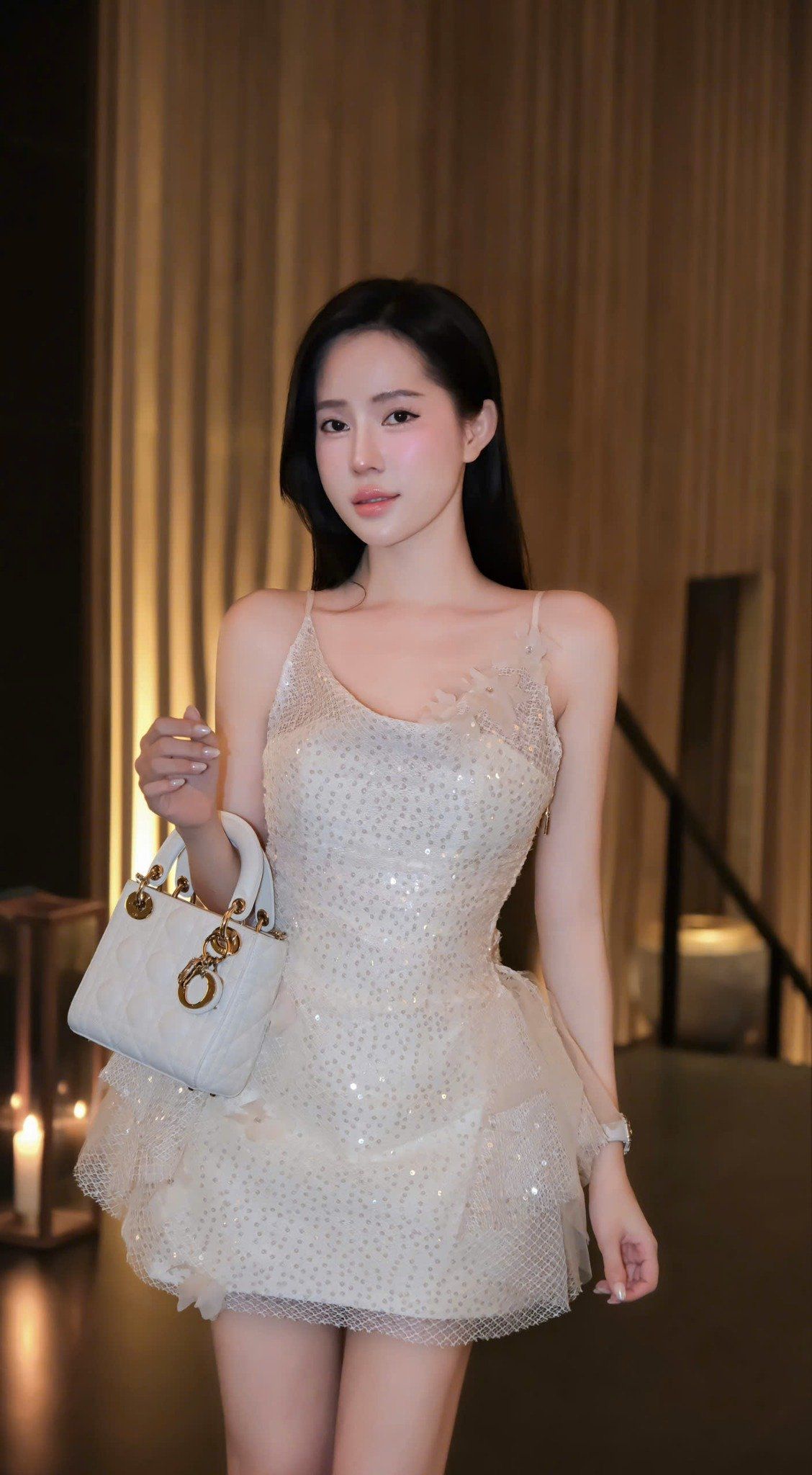Đầm Lưới Kim Sa Cổ Đổ