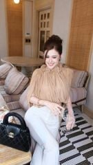 Áo Lưới Viền Bo Cổ