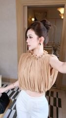 Áo Lưới Viền Bo Cổ