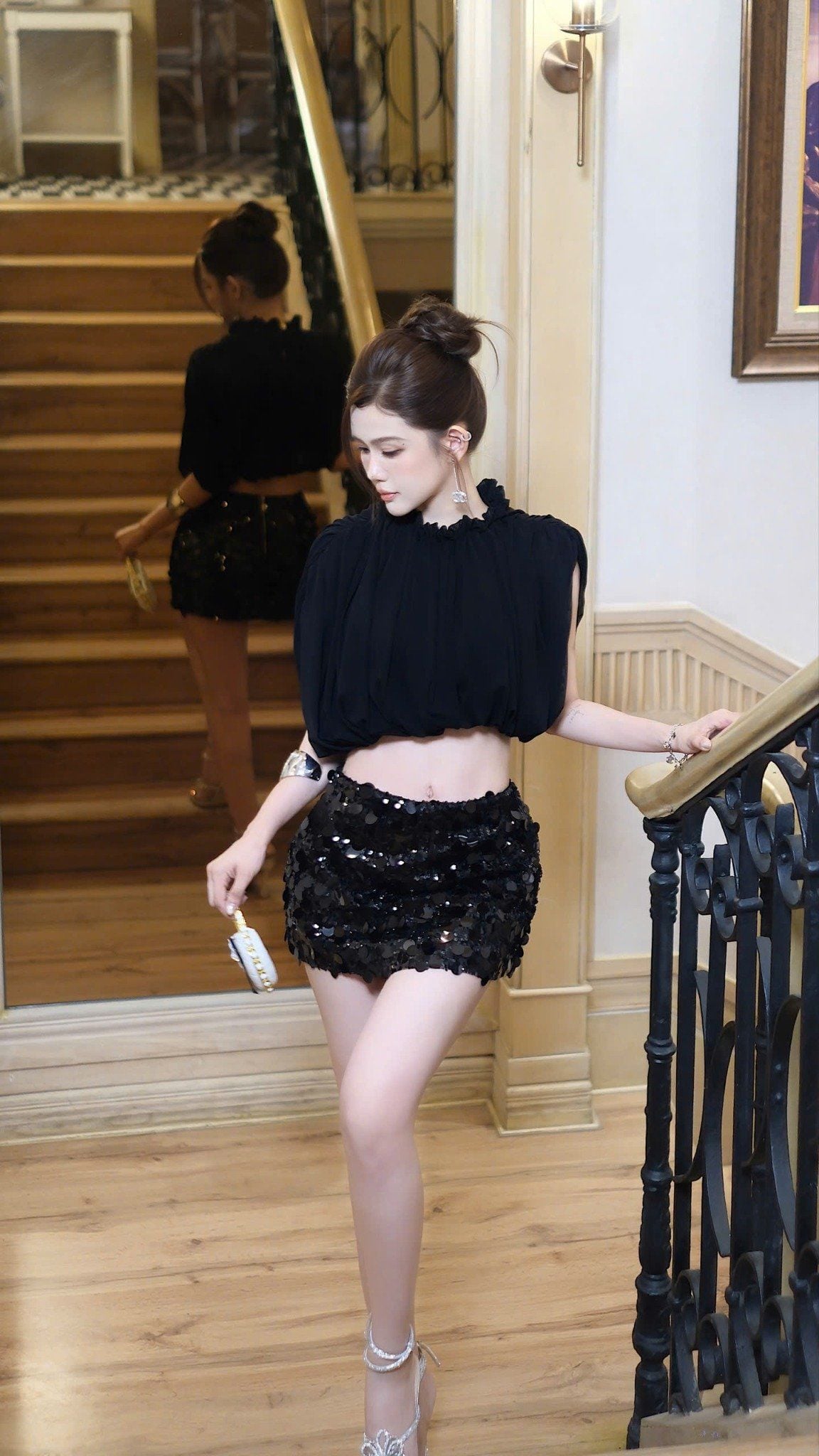 Chân Váy Kết Kim Sa