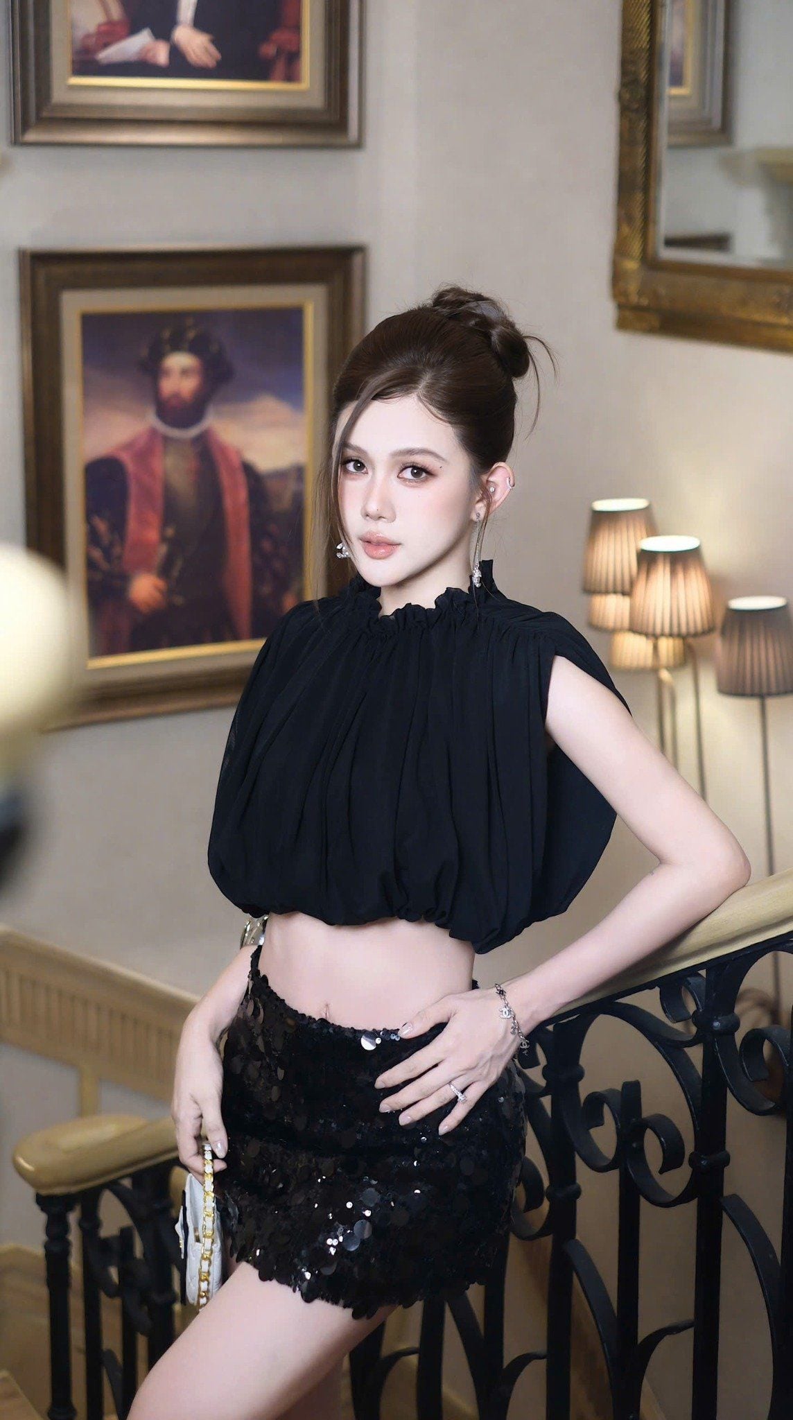 Chân Váy Kết Kim Sa