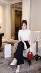 Áo Lưới Viền Bo Cổ